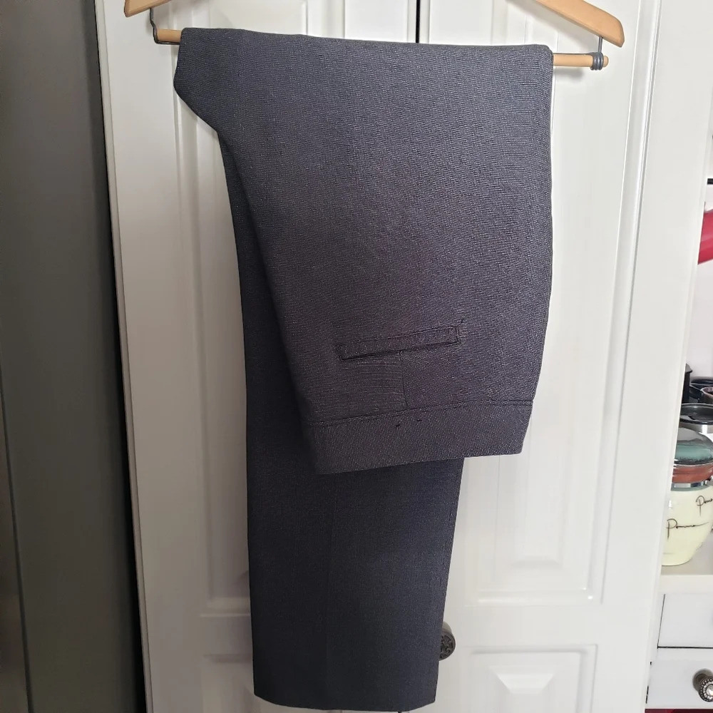 Atelier Luxe Boutique Brown Stretch Dress Career Pants